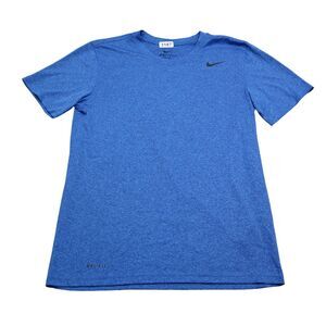 Nike Shirt Mens S Blue Workout Dri-Fit Gym Fitness Short Sleeve Tee